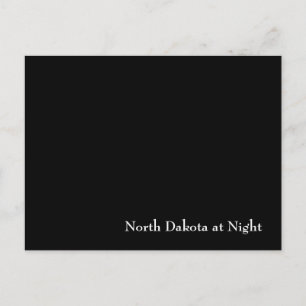 North Dakota bij nacht Briefkaart