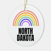 North Dakota - Bison - staat North Dakota Keramisch Ornament (Links)