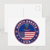 North Dakota Briefkaart (Voorkant / Achterkant)