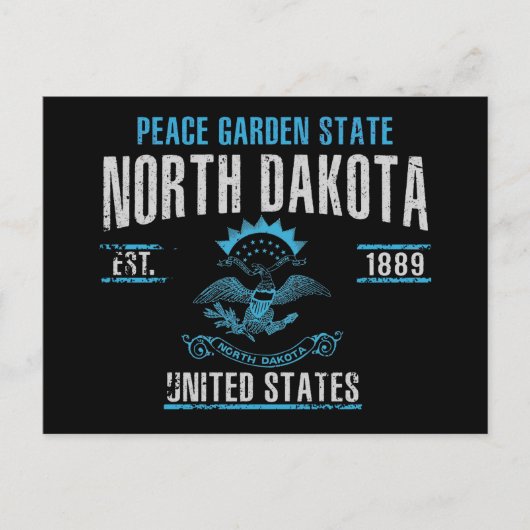 North Dakota Briefkaart (Voorkant)