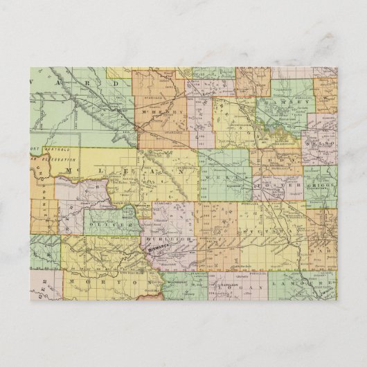 North Dakota Briefkaart (Voorkant)