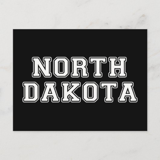 North Dakota Briefkaart (Voorkant)