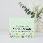 North Dakota Briefkaart (Staand voorkant)