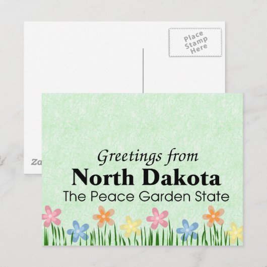 North Dakota Briefkaart (Voorkant / Achterkant)