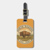 North Dakota  Buffalo  Bagagelabel (Voorkant verticaal)