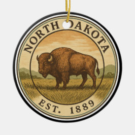 North Dakota  Buffalo Gelegenheid Ornament