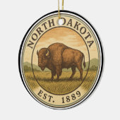 North Dakota  Buffalo Gelegenheid Ornament (Links)