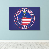 North Dakota Canvas Afdruk (Insitu (Houten vloer))