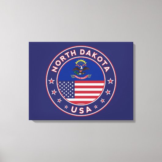 North Dakota Canvas Afdruk (Voorkant)