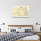 North Dakota Canvas Afdruk (Insitu (Slaapkamer))