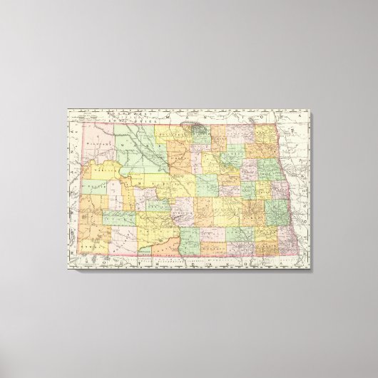 North Dakota Canvas Afdruk (Voorkant)