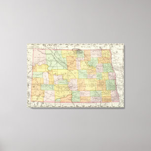 North Dakota Canvas Afdruk
