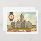  North Dakota Capitol met Seal Briefkaart (Voorkant / Achterkant)