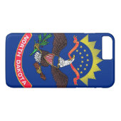 North Dakota Case-Mate iPhone Case (Achterkant (Horizontaal))