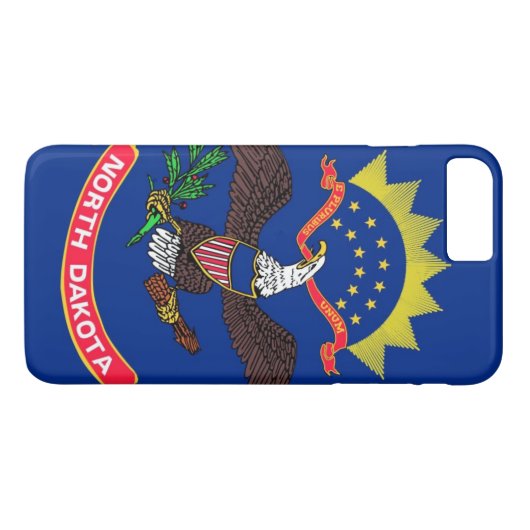North Dakota Case-Mate iPhone Case (Achterkant (Horizontaal))