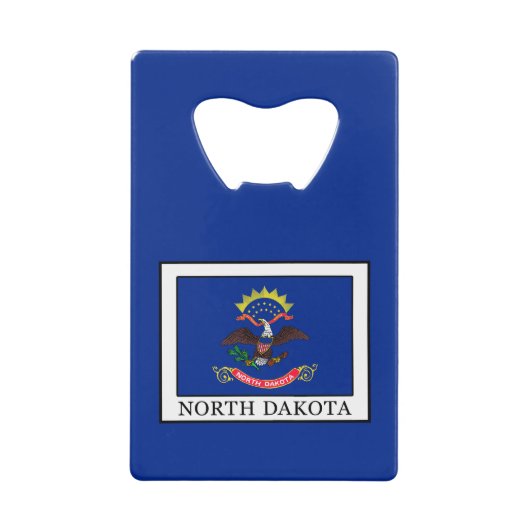 North Dakota Creditkaart Flessenopener (Voorkant)