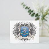 North Dakota Crest Briefkaart (Staand voorkant)