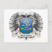 North Dakota Crest Briefkaart (Voorkant)