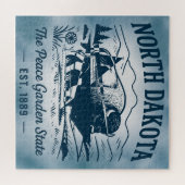 North Dakota de vredestuinstaat Legpuzzel (Horizontaal)