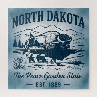North Dakota de vredestuinstaat Legpuzzel