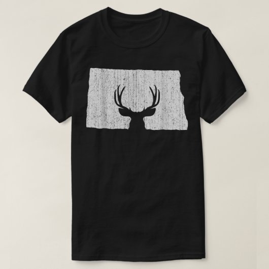 North Dakota Deer Hunter Deer Hunter Hunter Huntin T-shirt (Design voorkant)