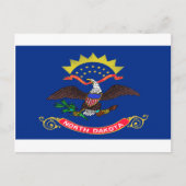 North Dakota Flag Briefkaart (Voorkant)