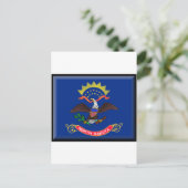 North Dakota Flag Briefkaart (Staand voorkant)