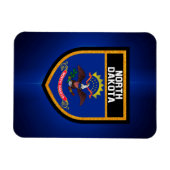 North Dakota Flag Magneet (Horizontaal)