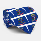 North Dakota Flag Map Stropdas (Opgerold)