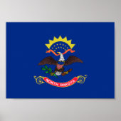 North Dakota Flag Poster (Voorkant)