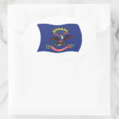 North Dakota Flag Sticker (Tas)