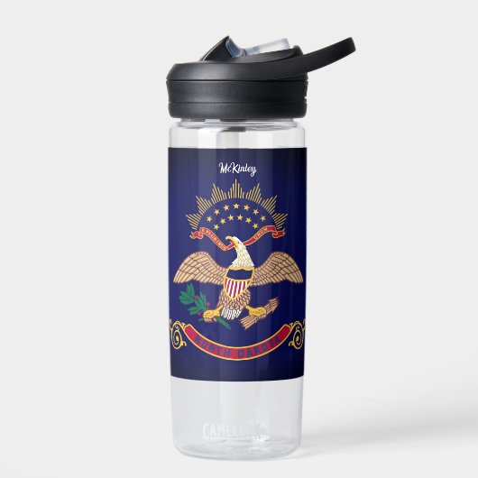 North Dakota Flag Waterfles (Links)