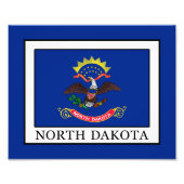 North Dakota Foto Afdruk (Voorkant)
