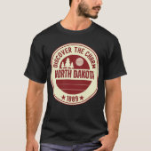 North Dakota Gift - ND State Souvenir T-shirt (Voorkant)