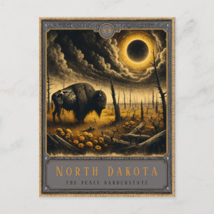 North Dakota   Gotische kunst Briefkaart
