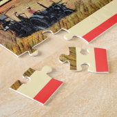 North Dakota Groeten 11x14 Briefkaart Legpuzzel (Zijkant)