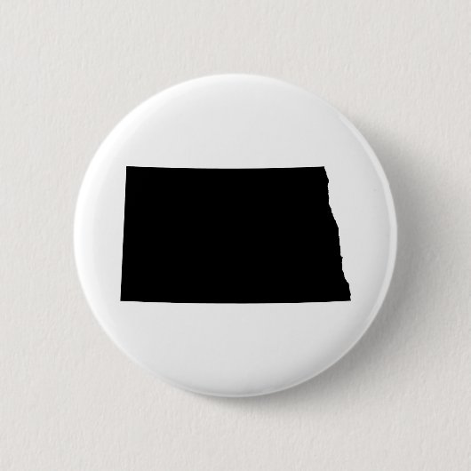 North Dakota in zwart en wit Ronde Button 5,7 Cm (Voorkant)