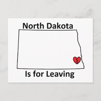 North Dakota is bedoeld om Briefkaart te verlaten
