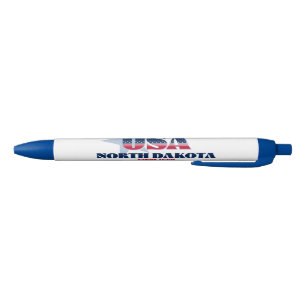 North Dakota is een Amerikaanse iconenpen Zwarte Inkt Pen