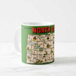 North Dakota Kaart Mok