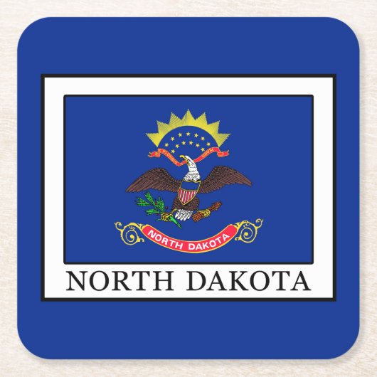 North Dakota Kartonnen Onderzetters (Voorkant)