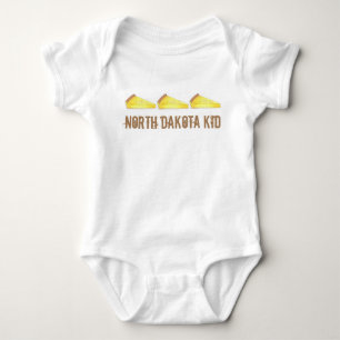 North Dakota Kind Kuchen Custard Cake Slice Food Romper