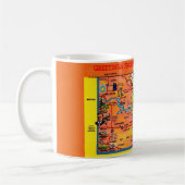 North Dakota kleurrijke geïllustreerde kaart Mok (Links)