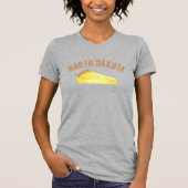 North Dakota Kuchen Custard Cake Slice ND Dessert T-shirt (Voorkant)
