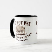 North Dakota laat de Fluffy Koeien Bison niet zien Mok (Voorkant links)