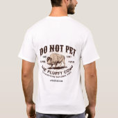 North Dakota laat de Fluffy Koeien Bison niet zien T-shirt (Achterkant)