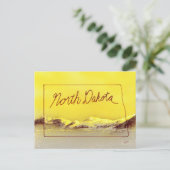 North Dakota Land Briefkaart (Staand voorkant)