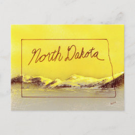 North Dakota Land Briefkaart