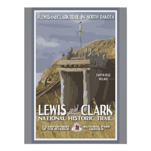 North Dakota, Lewis en Clark Trail, Perfect Poster (Voorkant)