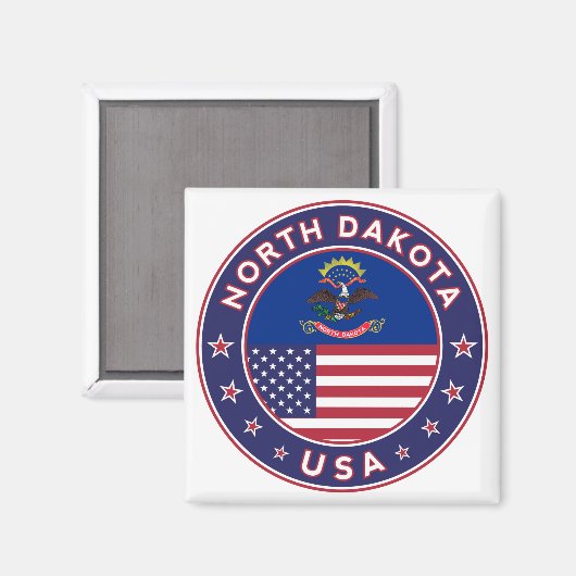 North Dakota Magneet (Voorkant / Achterkant)